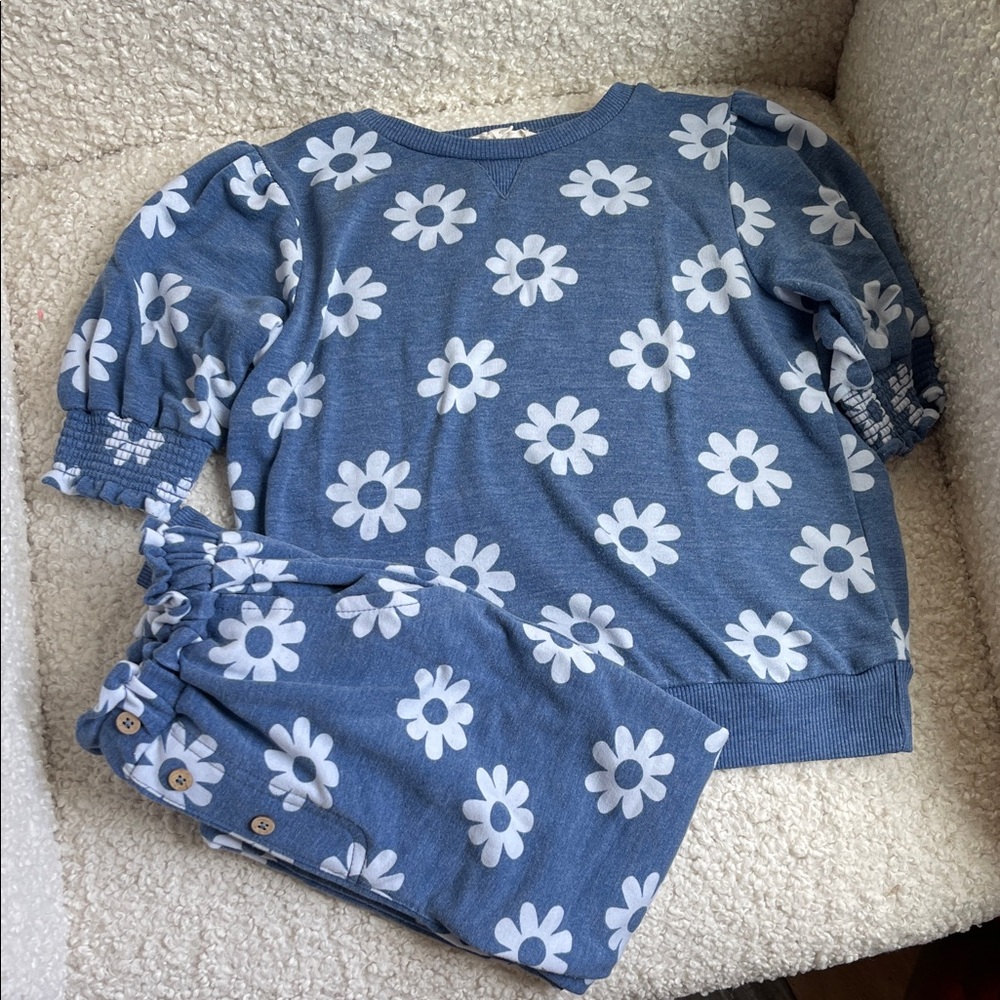 Jessica Simpson Blue and White Kids Matching Set